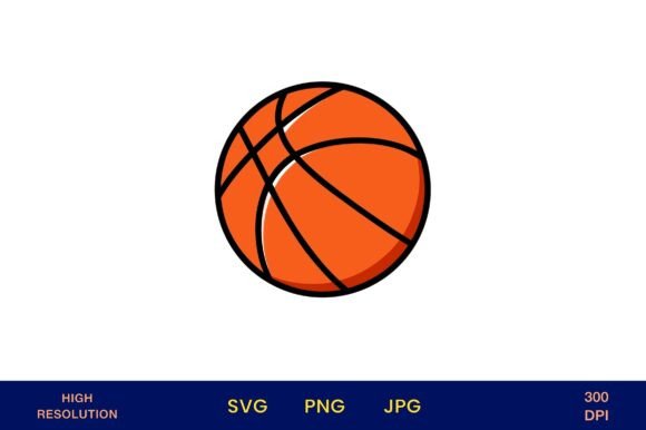 Basketball Ball Vector Art on White: Your Go-To Design Asset for Sports-Themed Projects