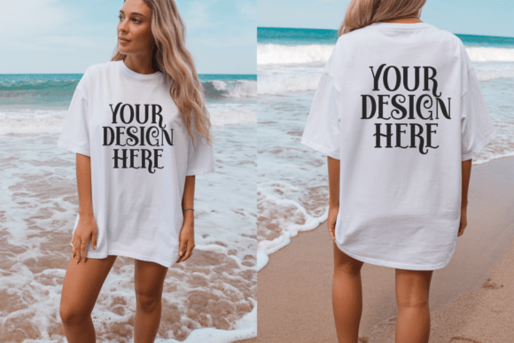 CC1717 Beach Front and Back Mockup