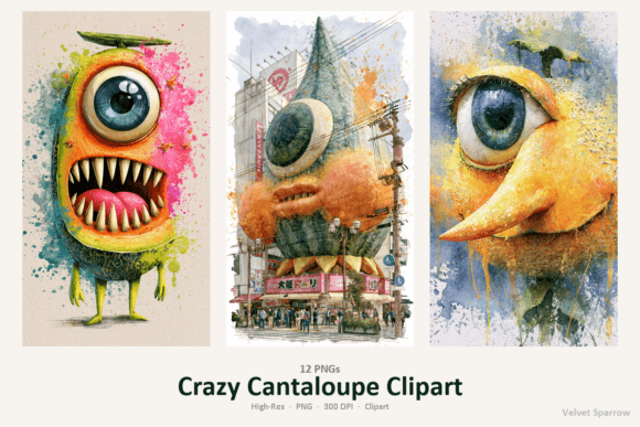Crazy Cabbage Clipart: Bold, Ready-to-Use Fun