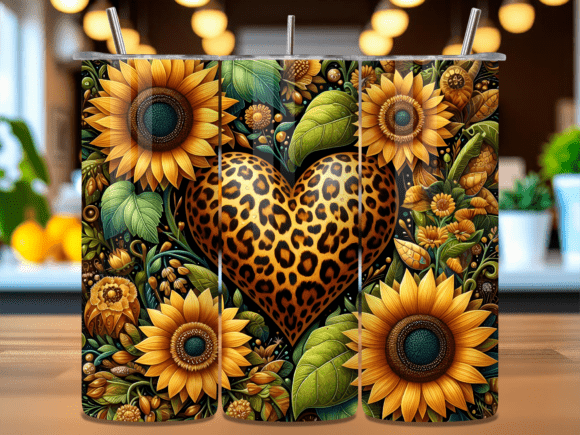 Discover the Sunflower Leopard Tumbler Wrap PNG: A Versatile Digital Asset for Creative Professionals