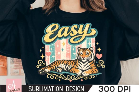 Easy Tiger Preppy Striped PNG: A Versatile Design Asset for Modern Creatives