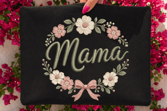 Floral Mama Wreath Sublimation PNG – Elevate Your Creative Projects