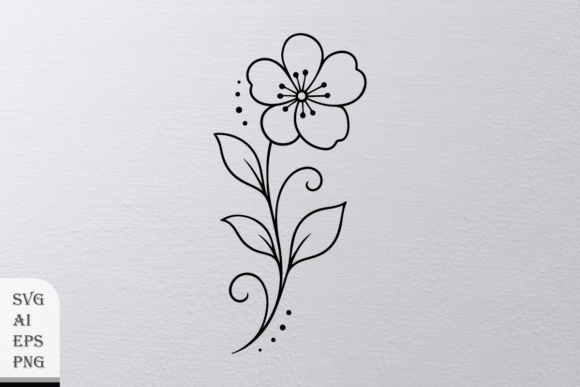 Free Flower Outline: A Versatile Design Resource for Creatives