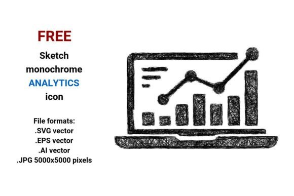 Free Sketch Analytics Icon