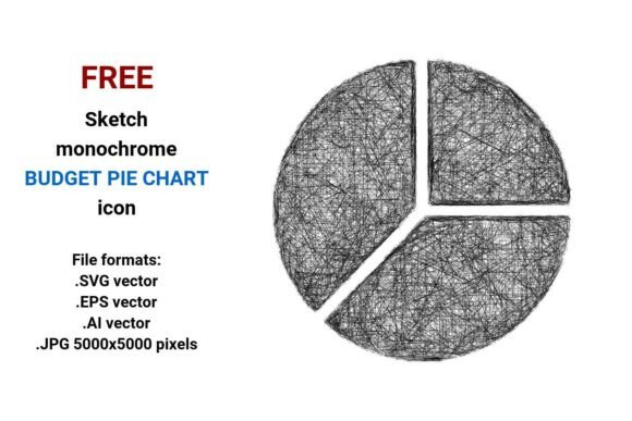 FREE Sketch Budget Pie Chart Icon: A Versatile Tool for Visual Budgeting
