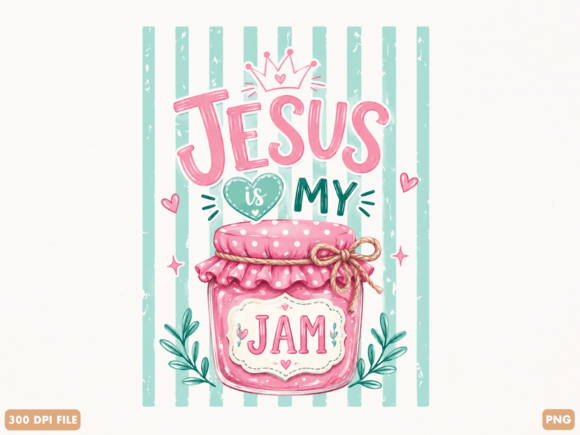 Jesus Is My Jam Cute Christian PNG: A Creative Resource for Modern Designers