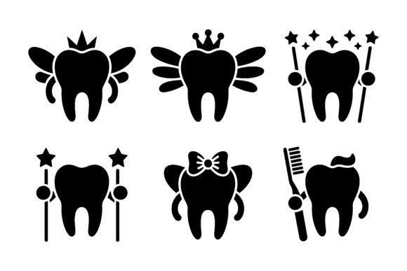 Shiny Sparkle Dental Care Clipart