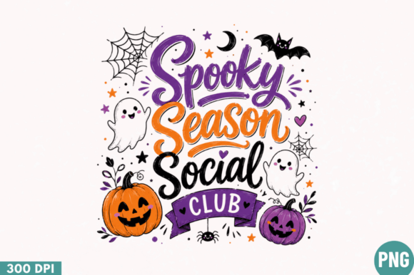 Spooky Season Social Club PNG Halloween