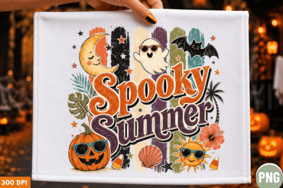 Spooky Summer Beach Halloween PNG T-Shirt Design: A Versatile Tool for Creative Entrepreneurs