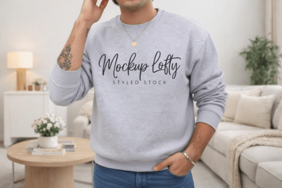 Sport Grey Gildan 18000 Sweatshirt Mockup: Elevating Your Brand with Professional Design Tools