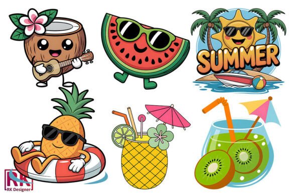 Summer Kawaii PNG Bundle: A Practical Resource for Print-On-Demand Creators and Small Business Owners
