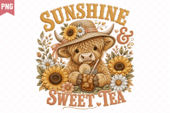 Sunshine Sweet Tea Faux Yarn PNG: Your Versatile Digital Design for Effortless Creativity