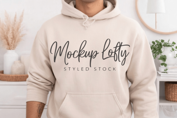 The Gildan 18500 Sand Hooded Mockup: Elevating Your Brand with Professional Visuals