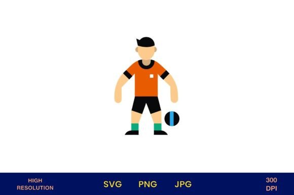 Young Player Holding Soccer Ball: A Versatile Digital Asset for Creative Projects